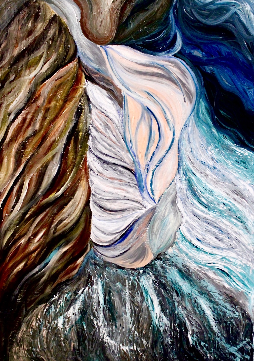 Face of Earth oil painting by Andri Iona