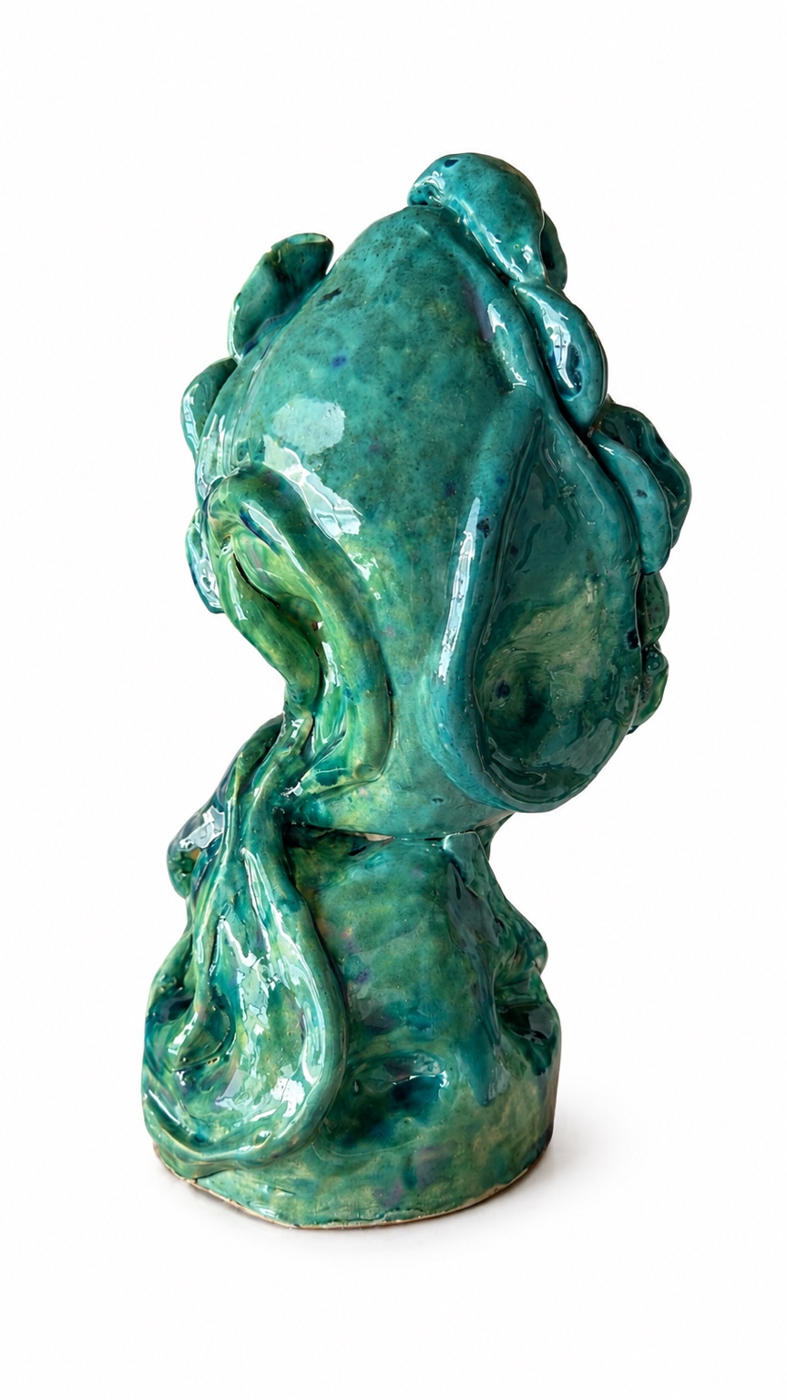 Κυανή Ροή ceramic sculpture by Andri Iona